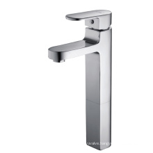 Momali High Body Bathroom Vanity Faucet with Single Handle Hot Cold Water Mixer Tap for Lavatory Sink Faucet Polished Chrome
